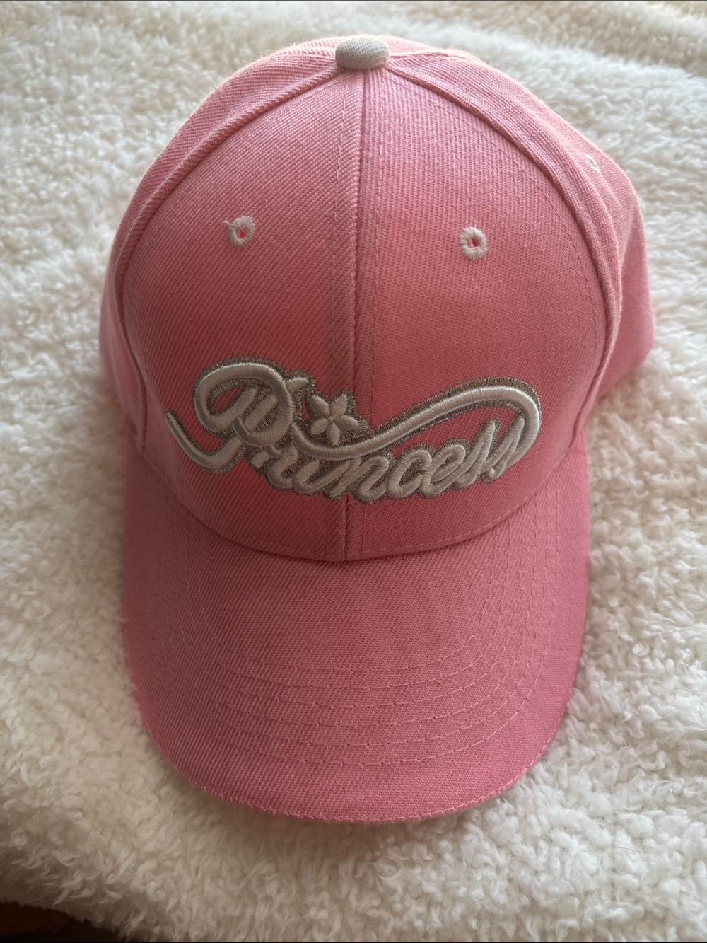 Pink 'Princess' Embroidered Baseball Cap